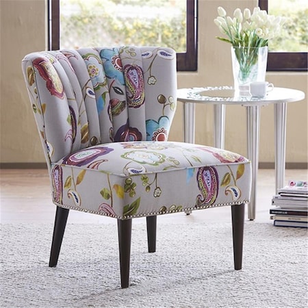 Madison Park Korey Channel Back Slipper Chair - Multicolor FPF18-0226